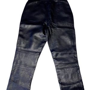 Rem Garson Leather Pants. Size 4. Black.